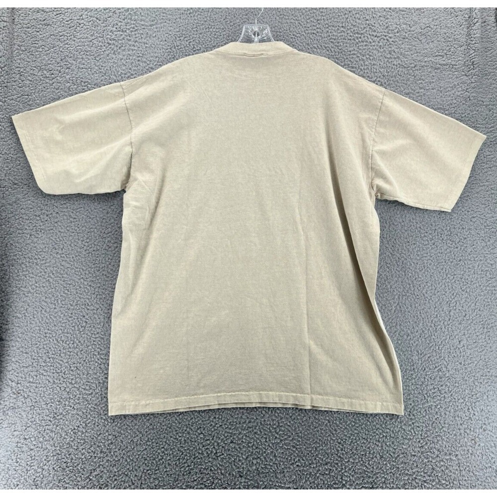 BADGER SPORTSWEAR‎ T Shirt CAYMAN ISLAND Men's XL US Single Stitch Beige READ - Picture 2 of 16